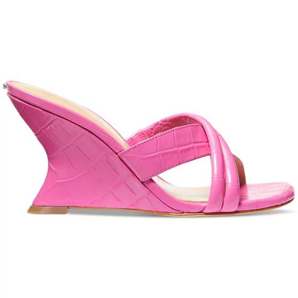 Michael Kors Women's Nadina Mule Wedge Sandals - Picture 2 of 3